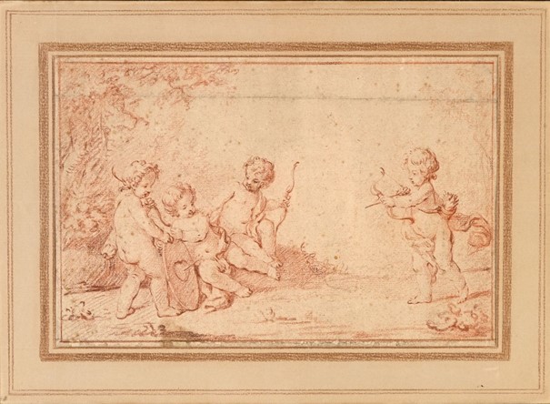 Eisen Amours Putti Arc Flèches Dessin Drawing love arrow bow